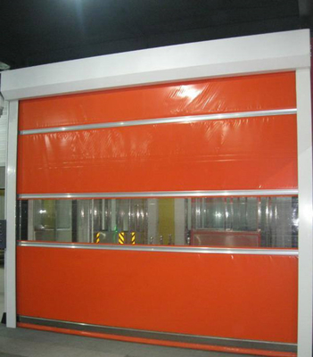 Fast Acting Roller Shutter Doors Thermal Insulation High Speed Vinyl Roll Up Doors