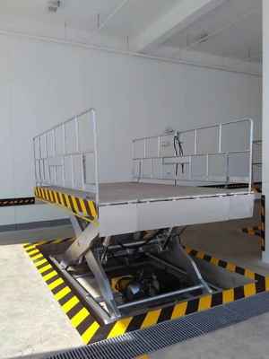 Portable offloading Dock Equipment 2100x2100mm 1000kg Hydraulic Scissor Dock Lifts