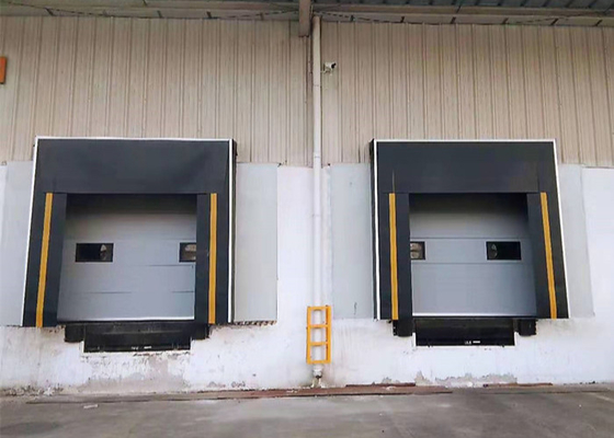 Λογιστική αποθήκη εμπορευμάτων καταφυγίων αποβαθρών φόρτωσης PVC μηχανική για την απόδειξη βροχής κόλπων φόρτωσης
